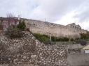 Tramo de muralla entre las puertas de Las Cuevas y Santiago. Antes de su restauración