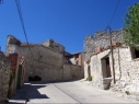 Muralla en la puerta de Las Cuevas antes de su restauración.