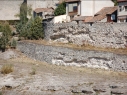 Murallas de la ciudadela y de la ciudad junto a la puerta de Las Cuevas antes de su restauración.