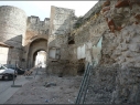 Puerta de San Basilio durante de su restauración.