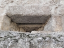 Puerta de San Martín. Detalle de una de las troneras 