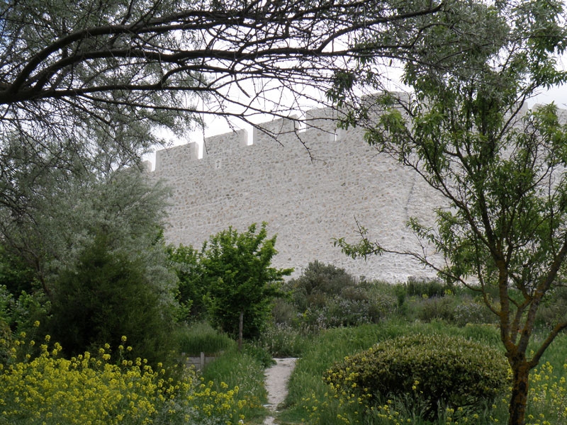 Vista exterior de la muralla desde la Huerta del Duque