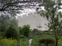 Vista exterior de la muralla desde la Huerta del Duque